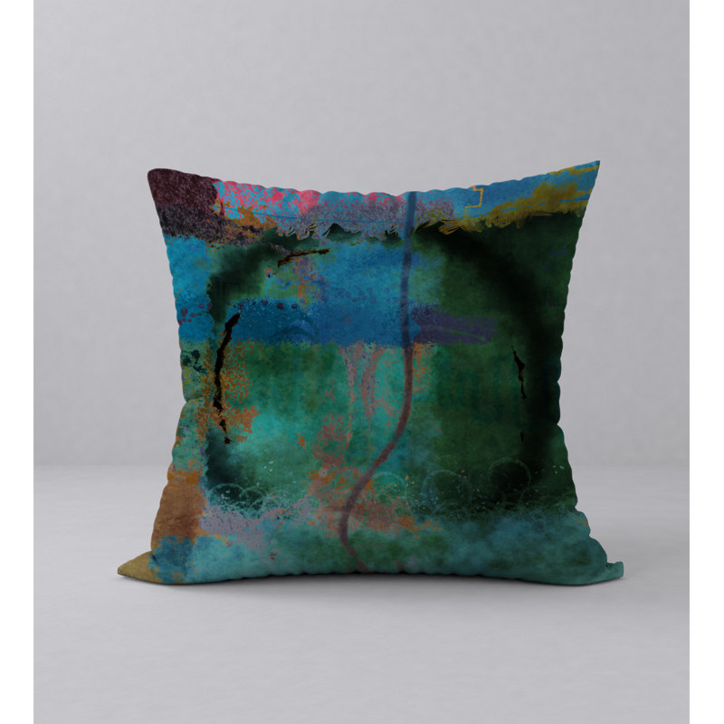 Brief Abstract Reversible Throw Pillow, 20" x 20"