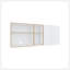 Armoire murale, 2 portes, 4 tablettes