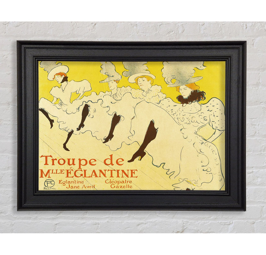 Toulouse Lautrec La Troup De Mlle Elegant Poster 1895 Gerahmter Druck