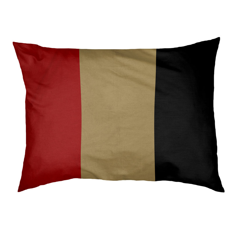 Coussin de lit pour chien Cincinnati, Moyen (H 6,5 po x l 40 po x P 30 po), Noir et or