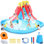 151.97" x 174.02" Inflatable with Water Slide and Air Blower