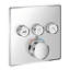 Ensemble de douche thermostatique en chrome