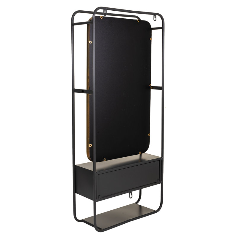 Demetria Engineered Wood Flat Wall Mirror