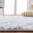 Peabody Geometric Blue/Ivory Area Rug-2093526045