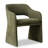 19" Seat Height Upholstered Fabric Dining Armchair-636949820