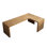 Bureaux rectangulaires en bois massif Burlywood