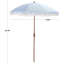 Parasol de 6,5 pi Vroman-1602165309
