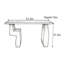 Console Mid-Century moderne en bois massif-2095213577