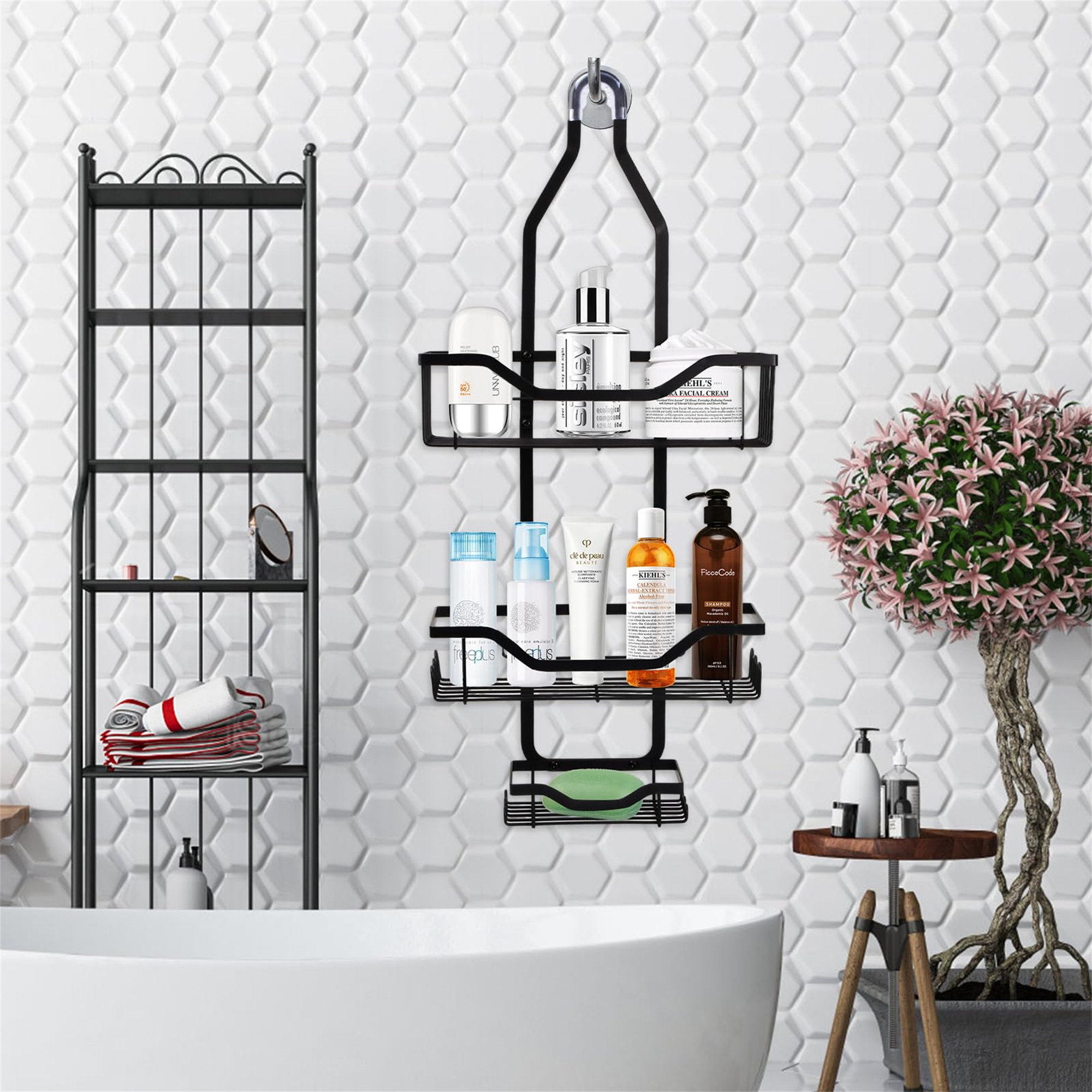 Belfry Bathroom Hanging Shower Rack, 3 Levels | Wayfair.co.uk