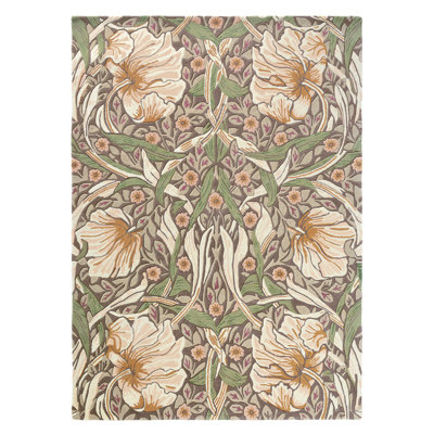 Handmade Wool Floral Area Rug