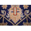 Tapis bleu marine unique de 8 pi 10 po x 11 pi 9 po
