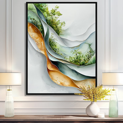 Gennavieve Nature Whispers Of Hard Edge, peinture II - art mural abstrait