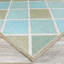 Tapis d'intérieur / extérieur multicolore à motif géométrique Whittier-30278178