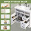 Armoire de meuble-lavabo 36 po avec lavabo en céramique-1264302032