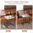 Marble Top Side Table C-shaped Sofa End Tables Black Frame Couch Laptop Desk Bedside Tables For Living Room