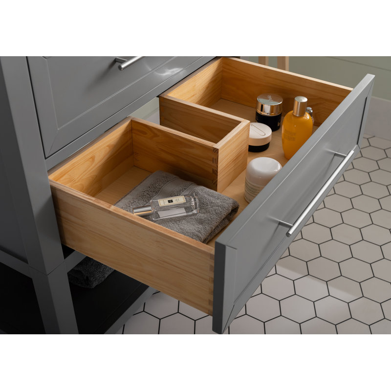 Ensemble de meuble-lavabo simple 30 po Bickley, gris