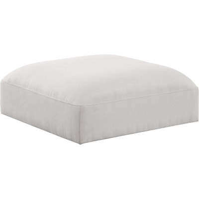 Hoebbel 38" Wide Rectangle Standard Ottoman by Wrought Studio