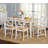 6 - Person Solid Wood Solid Wood Top Four Leg Dining Set-267346217