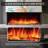 Smart Build In Electric Fireplace Insert, 1-2-3 Sided View, Heater 750W/1500W, Multi Colors Of Flame & Fuel Bed, Alexa/Google Assistant Enabled