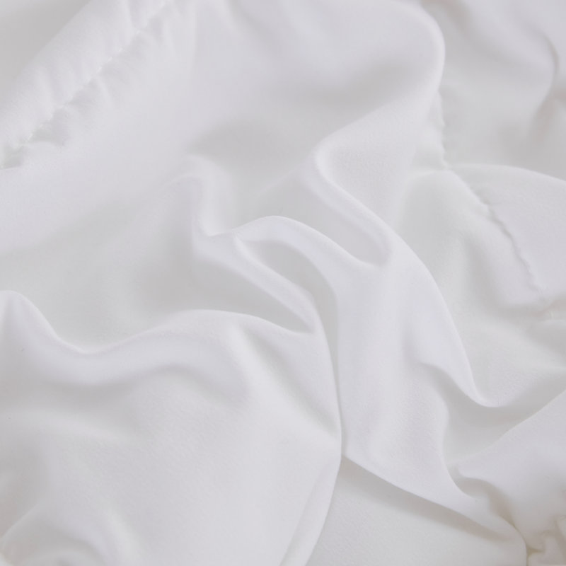 3pc Comforter Set - All Season Reversible Down Alternative Comforter with Two Shams - Breathable, Soft, Fluffy, White