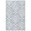 Tapis bleu / ivoire en laine touffeté à la main Ferrera-1415146442