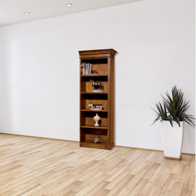 Urban Ash Burl Executive Left Pier Bookcase