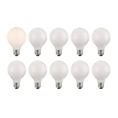Mcswain 60 Watt Equivalent G25 E26/Medium (Standard) Dimmable 3000K LED Bulb