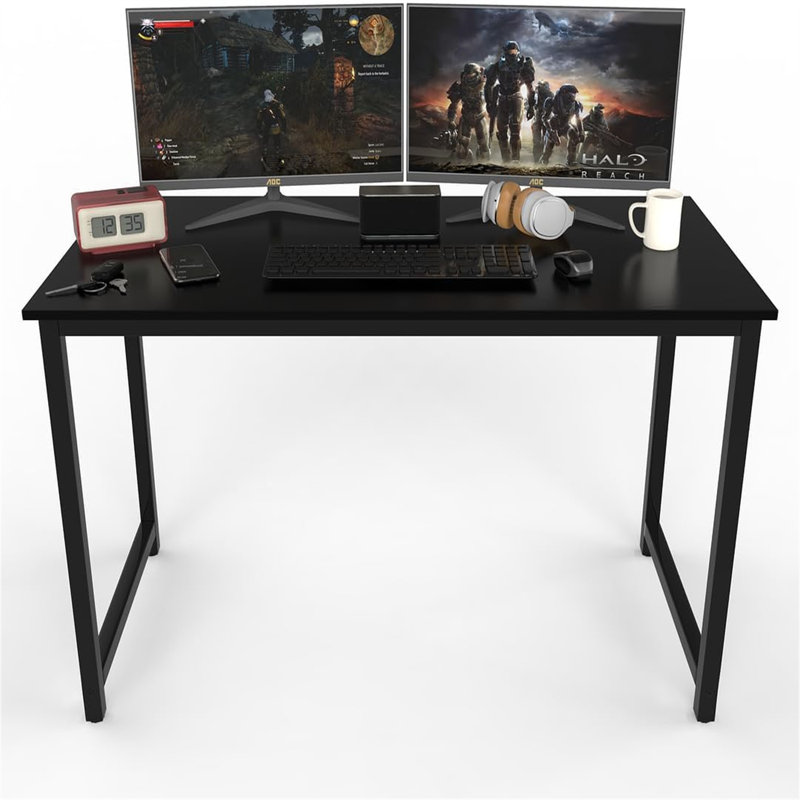 Bureau d'écriture rectangulaire 47,01 po Siovhan, Noir
