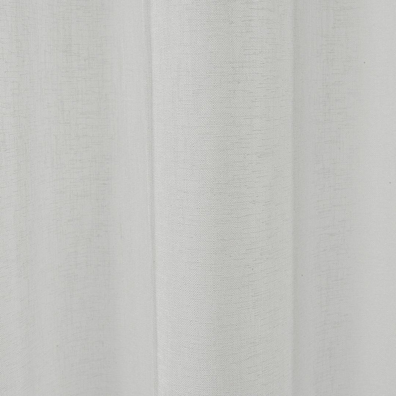 Panneau simple extra long et extra large en faux lin, L 52 po x L 156 po, Crème, crème