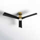 52" Smart Home Compatible 3 Blade Smart Ceiling Fan with Remote