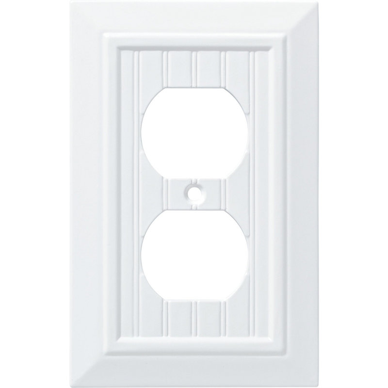 2-Pack Classic Beadboard Single Blank Wall Plate, Durable - View #9