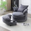 Fauteuil demi-tonneau pivotant à 360 °-315484313