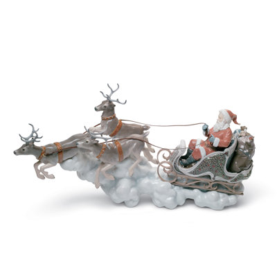 Santa's Midnight Ride Sleigh Figurine