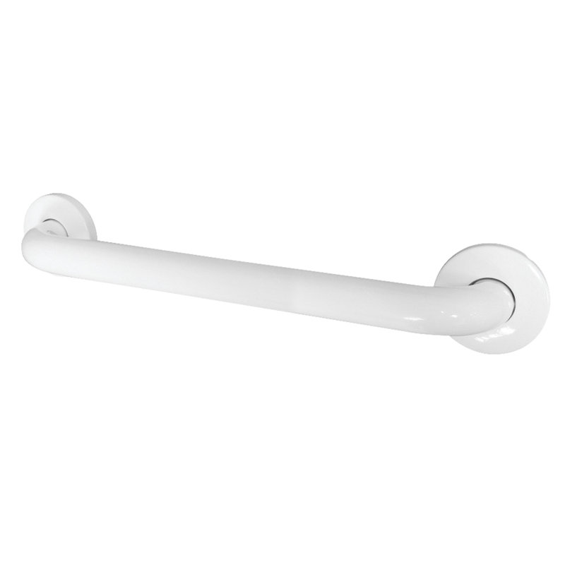 Kingston Brass Made To Match 1-1/4 Inch O.D Grab Bar, 24" W, White