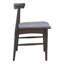 Chaise de salle à manger Tuzka (ensemble de 2), gris et espresso
