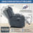 Up To 350 LBS Chenille Power Lift Recliner Chair, Heavy Duty Motion Mechanism With 8-Point Vibration Massage And Lumbar Heating, USB And Type-C Ports, Stainless Steel Cup Holders,-865129124