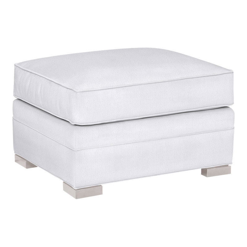 Davidson 28" Ottoman, Dove Gray, Navada Snow