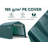 10' W × 15' D × 8' H Portable Garage and Outdoor Storage Shelter with 8-Leg Steel Frame, Roll-Up Door and Anchoring Kit