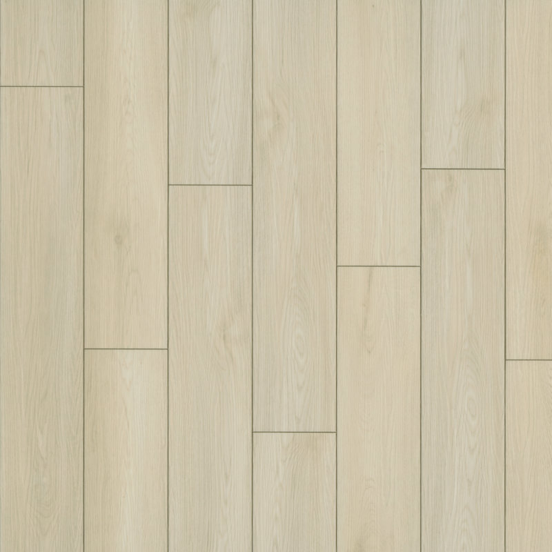 Plancher en vinyle de luxe à noyau rigide imperméable 7 po x 48 po 5 mm MSI Woodbay, Ivoire grillé