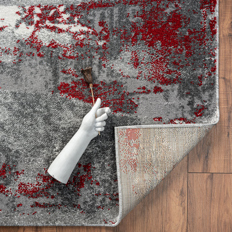 Tapis Doland - rouge, Tapis de couloir de 2 pi x 7 pi