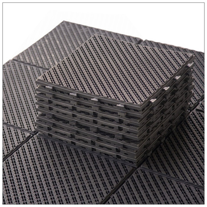 Carreaux de patio à emboîtement de patio, plancher extérieur en composite durable, installation facile pour le balcon et la cour arrière (paquet de 36)