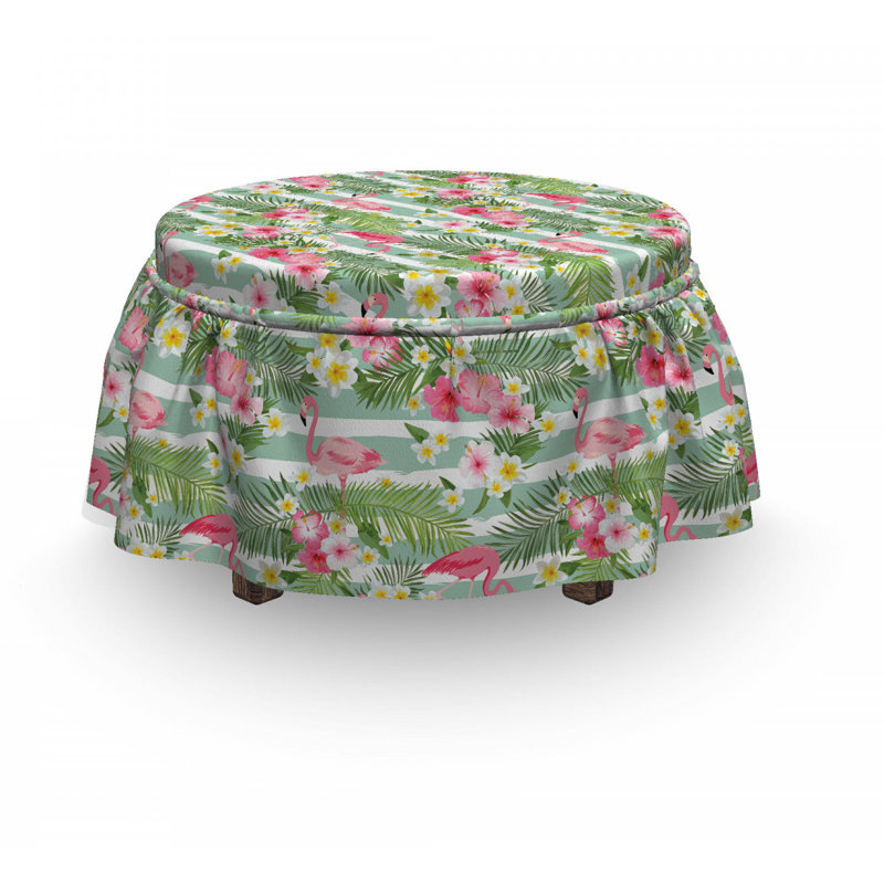 Box Cushion Ottoman Slipcover