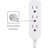 Cordinate 2-ft 3-Outlet Grounded Braided Extension Cord, Gray, 47297