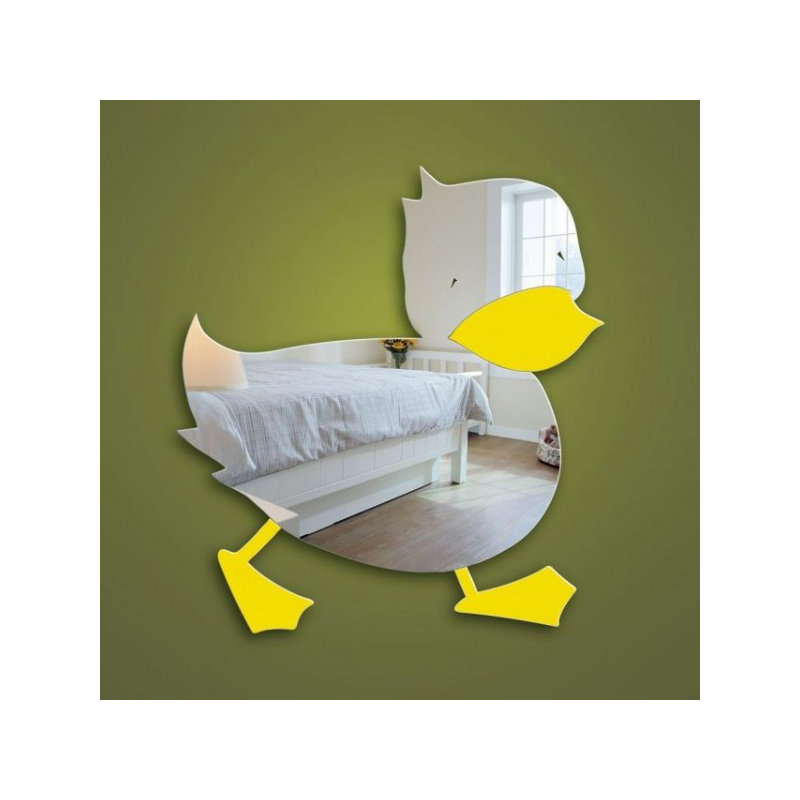 Flat Wall Mirror, 41 cm H x 45 cm W x 0.3 cm D
