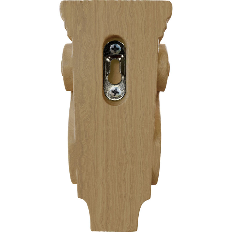 Petit corbeau en bois de pilastre traditionnel l 3 po x P 1 3/4 po x H 6 po (paquet de 2), Cerisier