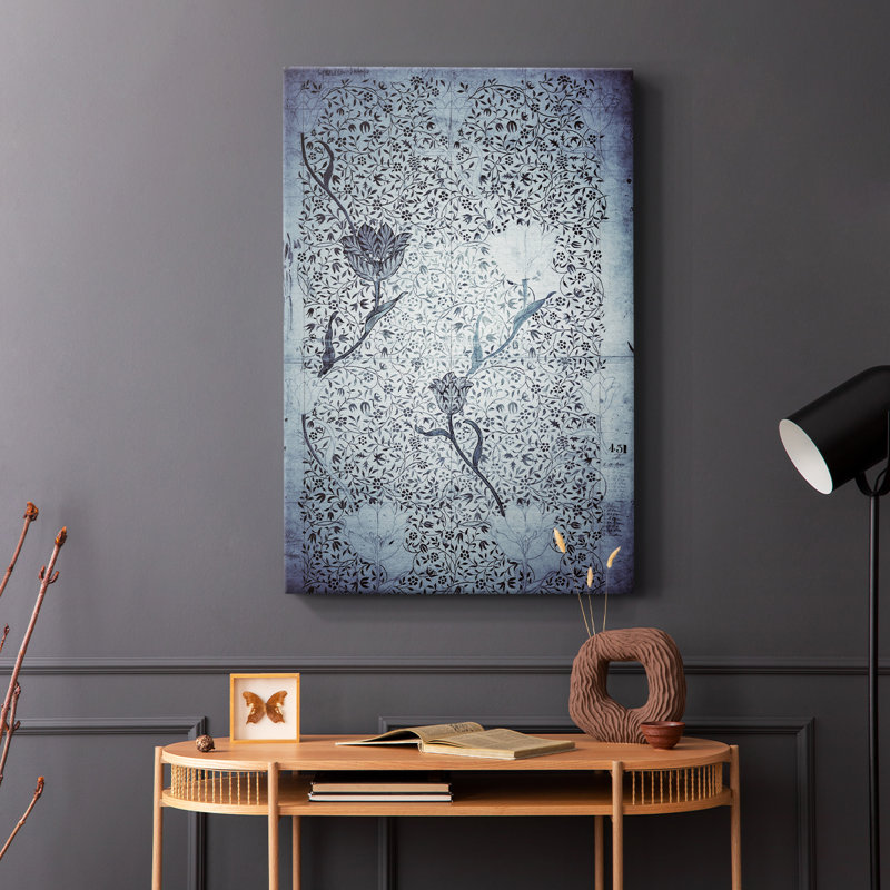 Reproduction abstraite rétro CLV III - galerie Cavas, H 36 po x l 24 po