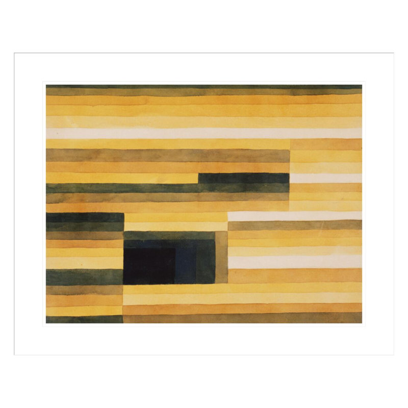 «Felsenkamer» par Paul Klee - reproduction d'art numérique encadrée, H 23,5 po x l 29,04 po