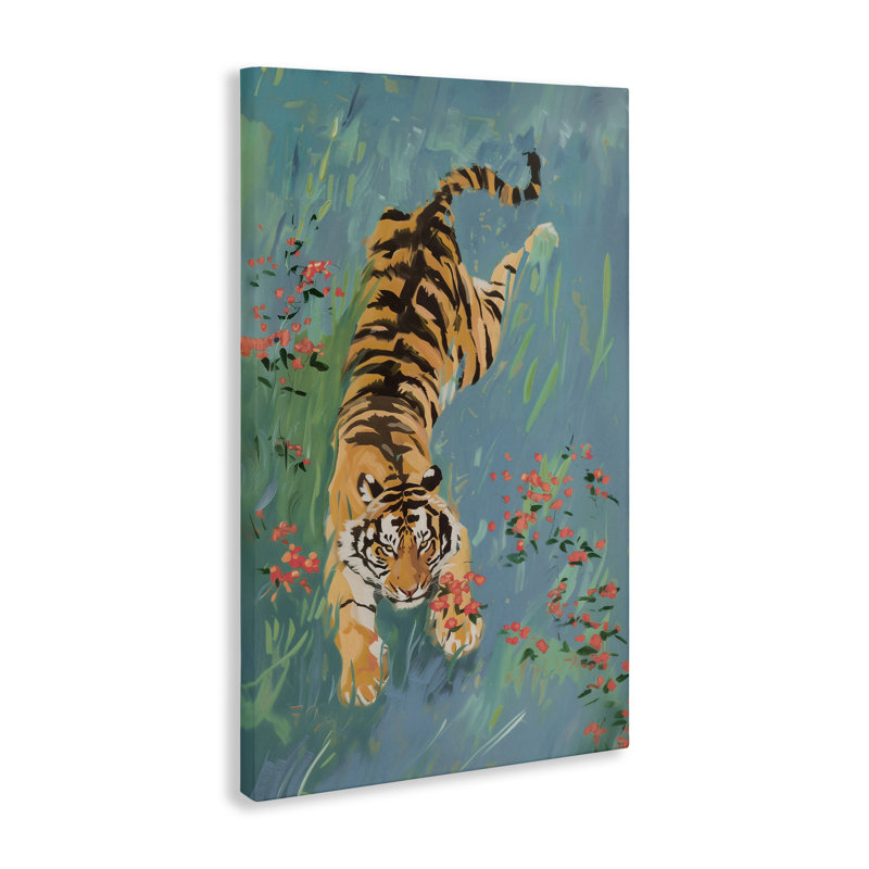 «Tiger Burning Bright», conception par Amanda Tsoukanelis, H 30 po x l 20 po