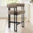 24" Upholstered Tweed Solid Back Counter Stool-1987020180
