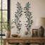 Ensemble de décoration murale feuille métallique bleu sarcelle avec accents dorés